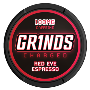 Grinds Red Eye Espresso Coffee Pouches — nicotine-free energy pouch