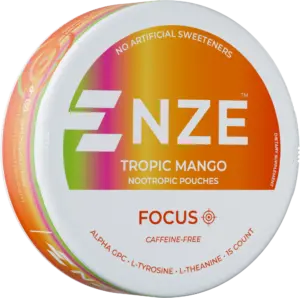 NZE Tropic Mango Focus Nootropic Pouches – 5 Pack — nicotine-free focus pouch