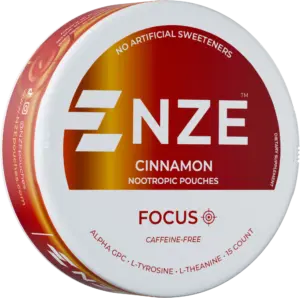 NZE Cinnamon Focus Nootropic Pouches – 5 Pack — nicotine-free focus pouch