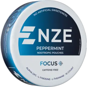 NZE Peppermint Focus Nootropic Pouches – 5 Pack — nicotine-free focus pouch